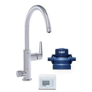 Zestaw do filtracji wody BWT AQA drink Pure - URBAN 2.0 (bateria kranowa Grohe, chrom, trojdrożna)