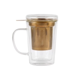 Szklanka termiczna do herbaty z zaparzaczem Vialli Design AMO 300ml 29378 - miniatura 2