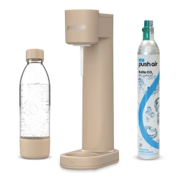 Saturator do wody Dafi PushAir (cappuccino) + 1x butelka 0,7L + nabój CO2 (zestaw startowy) - miniatura 1