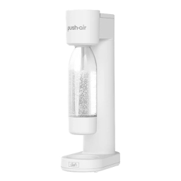 Saturator do wody Dafi PushAir (biały srebrny) + 1x butelka 0,7L + nabój CO2 (zestaw startowy) - miniatura 5