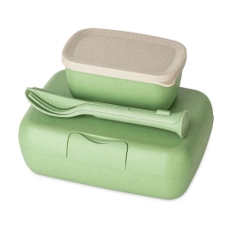Lunchbox + sztućce Koziol CANDY READY 7272703 (zielony) - miniatura 2