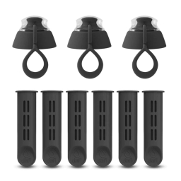 Filtr do butelki DAFI antracyt / czarny (6szt. + 3 nakrętki) - miniatura 1