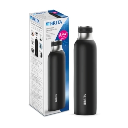 Butelka ze stali nierdzewnej do saturtora Brita SodaTrio 650ml (czarna) - miniatura 1