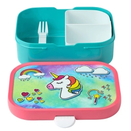 Zestaw śniadaniowy dziecięcy Mepal Campus Unicorn 107410165377 (lunchbox + bidon) - miniatura 4