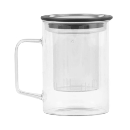 Szklanka do herbaty z zaparzaczem Vialli Design DIVA 350ml 29385 - miniatura 2