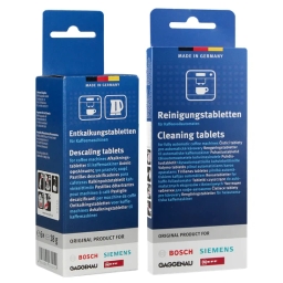 Zestaw do konserwacji ekspresu Bosch Siemens (tabletki odkamieniające 311864 + tabletki czyszczące 311769) - miniatura 1