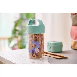 Zestaw śniadaniowy dla dzieci duży Koziol REX (lunchbox + lunchbox mini + snackpot + butelka bidon na wodę 500ml) - miniatura 2