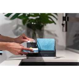 Zestaw kuchenny dozownik + ociekacz na sztućce Vialli Design LIVIO DUO (szary) - miniatura 7