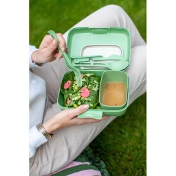 Lunchbox + sztućce Koziol CANDY READY 7272703 (zielony) - miniatura 3
