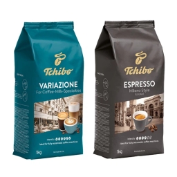 Kawa ziarnista Tchibo Variazione + Milano (zestaw degustacyjny) 2kg - miniatura 1
