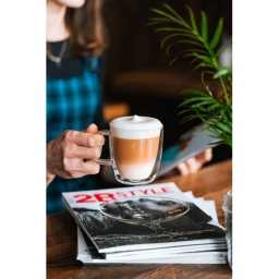 Szklanki termiczne ze spodkiem do kawy i herbaty Vialli Design AMO 250ml (2szt.) 27565 - miniatura 5