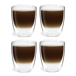 Szklanki termiczne do kawy latte i herbaty Vialli Design AMO 320ml 24144 (4szt.) - miniatura 1