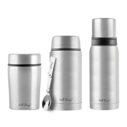 Zestaw termos Vialli Design FUORI (500ml+750ml+1000ml) - stalowy - miniatura 1