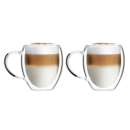 Szklanki termiczne do kawy z uszkiem Vialli Design NOA 250ml (2szt.) 29767 - miniatura 1