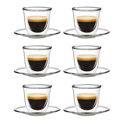 Szklaneczka termiczna do espresso ze spodkiem FilterLogic CFL-657 5+1 (6 szt.) - miniatura 1
