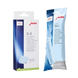 Zestaw do konserwacji ekspresu Jura: filtr blue+ 24228 +tabletki odkamieniające 61848 - miniatura 1