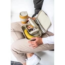 Lunchbox zestaw + sztućce Koziol PASCAL READY 7168700 (beżowy) - miniatura 4