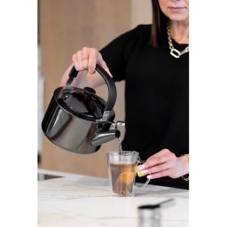 Czajnik z gwizdkiem Vialli Design DIAMANTE 1,5L (grafit polerowany) 28180 - miniatura 2