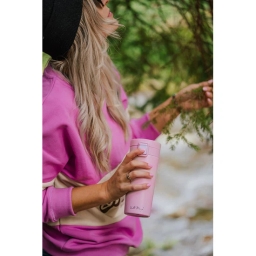 Kubek termiczny do kawy i herbaty Vialli Design FUORI 400ml (różowy) 27688 - miniatura 7