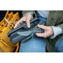 Zestaw sztućców z etui Koziol KLIKK READY 7070701 (popielaty) - miniatura 4