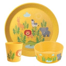 Zestaw śniadaniowy Koziol CONNECT AFRICA (talerzyk + miska + kubek) - miniatura 1