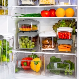 Zestaw pojemników prożniowych do przechowywania żywności DAFI SET5 (stalowy) - miniatura 4