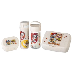 Zestaw śniadaniowy dla dzieci duży Koziol Psi Patrol GROW beżowy (lunchbox + lunchbox mini + snackpot + butelka bidon na wodę 500ml) - miniatura 1