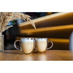 Szklanki termiczne do kawy z uszkiem Vialli Design NOA 250ml (2szt.) 29767 - miniatura 5