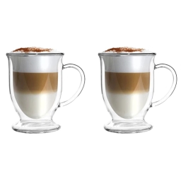 Szklanki termiczne do kawy latte i herbaty Vialli Design AMO 250ml (2szt.) 26421 - miniatura 1