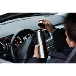 Butelka termiczna Vialli Design FUORI 500ml z uchwytem 12/24h (stalowa matowa) - miniatura 7