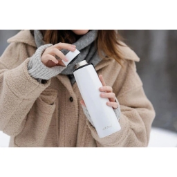 Butelka termiczna Vialli Design FUORI 500ml z uchwytem 12/24h (biała) - miniatura 6