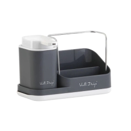 Organizer kuchenny z dozownikiem na płyn Vialli Design LIVIO DUO (szary) 28319 - miniatura 1