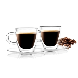 Szklanki termiczne do kawy espresso Vialli Design AMO 50ml (2szt.) 23055 - miniatura 1