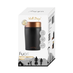 Termos obiadowy Vialli Design FUORI 500ml (czarny gold rose) 28067 - miniatura 4