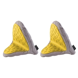 Rękawica kuchenna silikonowa bawełniana Vialli Design LIVIO 20764 (szaro-żółta) 2-pack - miniatura 1