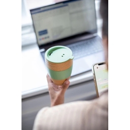 Kubek termiczny Koziol AROMA TO GO 2.0 7589276 (beżowo-zielony) - miniatura 5