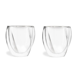 Szklanki termiczne do kawy i herbaty Vialli Design CRISTALLO 250ml (2szt.) 25486 - miniatura 2