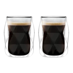 Szklanki termiczne do kawy i herbaty Vialli Design GEO 100ml (4szt.) 30442 - miniatura 2