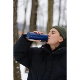 Butelka termiczna Vialli Design FUORI 500ml z uchwytem 12/24h (granatowa) - miniatura 5