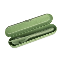 Zestaw sztućców z etui Koziol KLIKK READY 7070703 (zielony) - miniatura 1