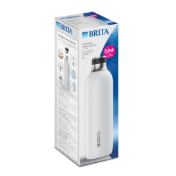 Butelka ze stali nierdzewnej do saturtora Brita SodaTrio 1L (biała) - miniatura 3