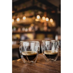 Szklanki termiczne do kawy i herbaty Vialli Design CRISTALLO 250ml (4 szt.) 25486 - miniatura 2