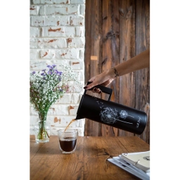 Termos konferencyjny z wkładem szklanym Vialli Design CORTO 1L (czarny) 238399 - miniatura 4