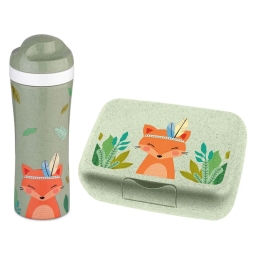 Zestaw śniadaniowy Koziol HARRY (lunchbox Candy L + butelka bidon na wodę 425ml) - miniatura 1