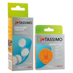 Dysk czyszczący Tassimo Bosch T-disk 576837 + tabletki odkamieniające 311530 TCZ6004 - miniatura 1