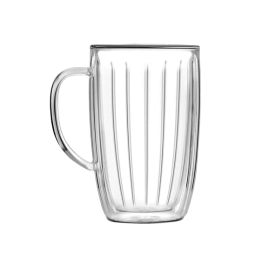 Szklanki termiczne do kawy i herbaty wysokie z uchem Vialli Design TULIP 350ml (2szt.) 28975 - miniatura 2