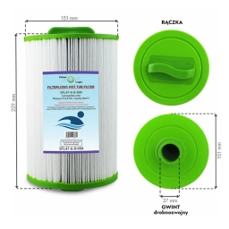 Filtr wkład wody do basenu FilterLogic SFL47-6-8-HM (kompatybilny z PTL47W) - miniatura 2