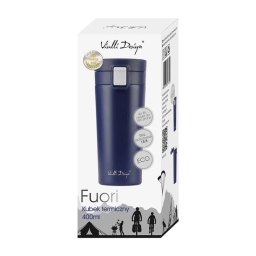 Kubek termiczny do kawy i herbaty Vialli Design FUORI 400ml (granatowy) 27701 - miniatura 4