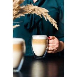 Szklanki termiczne do kawy z uszkiem Vialli Design NOA 360ml (2szt.) 29774 - miniatura 5