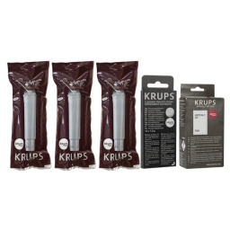 Zestaw do konserwacji ekspresu Krups (3x filtr F088 + tabletki XS3000 + odkamieniacz F054) - miniatura 1